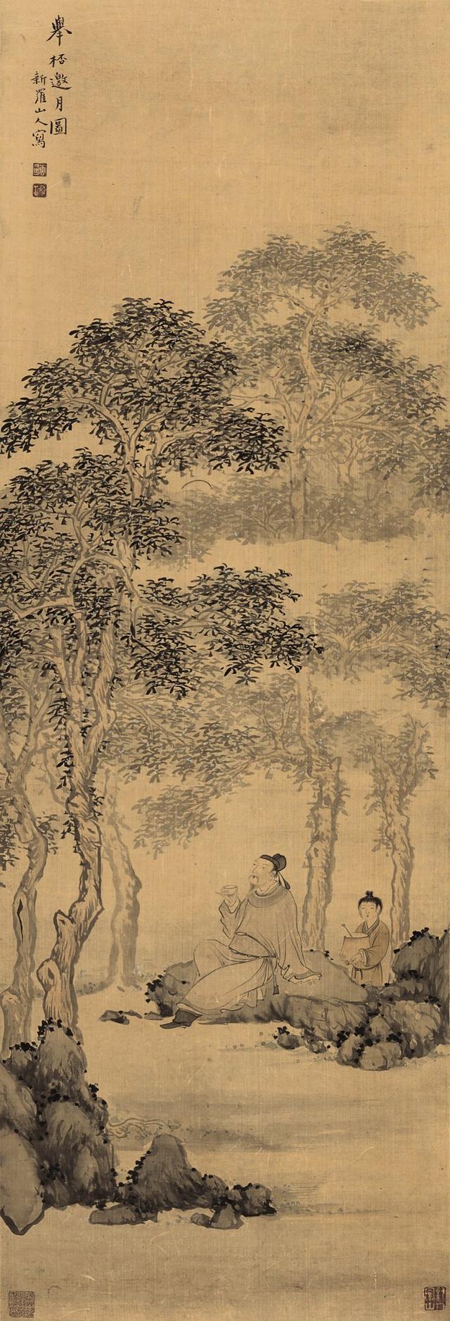 清 华嵒 《举杯邀月图》.jpg