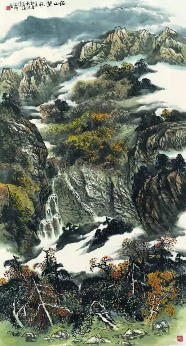 2250px 纸本水墨韩波《三月里之记忆2 1850px×625px 纸本水彩程岚
